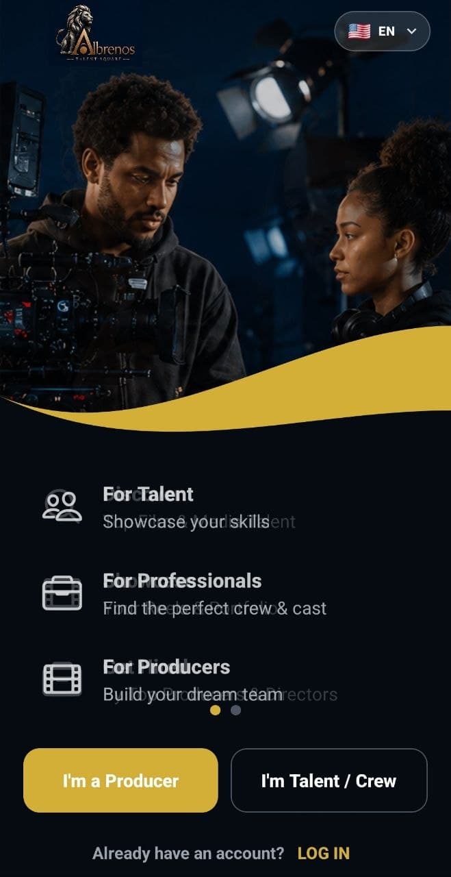 Albrenos App - Discover Screen
